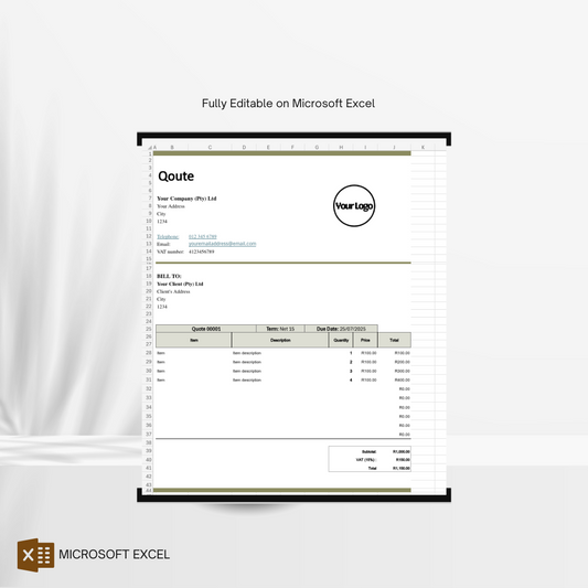 Digital Quote Template