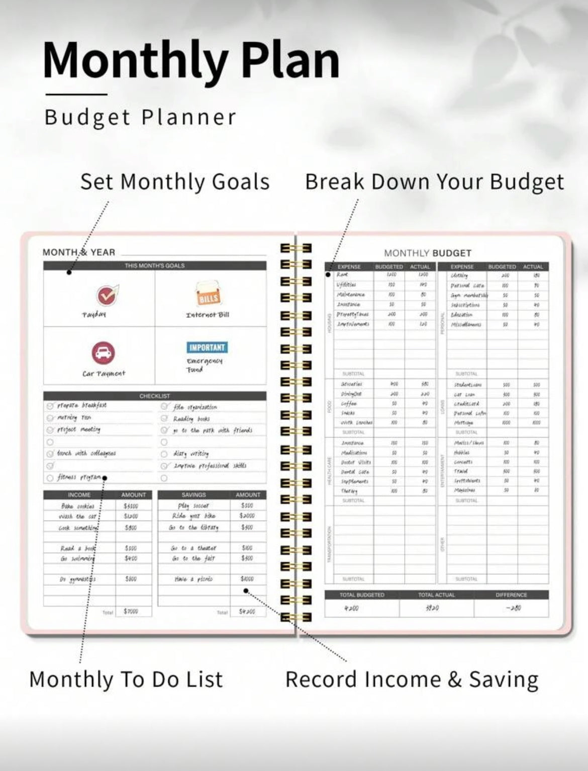 Physical Budget Planner